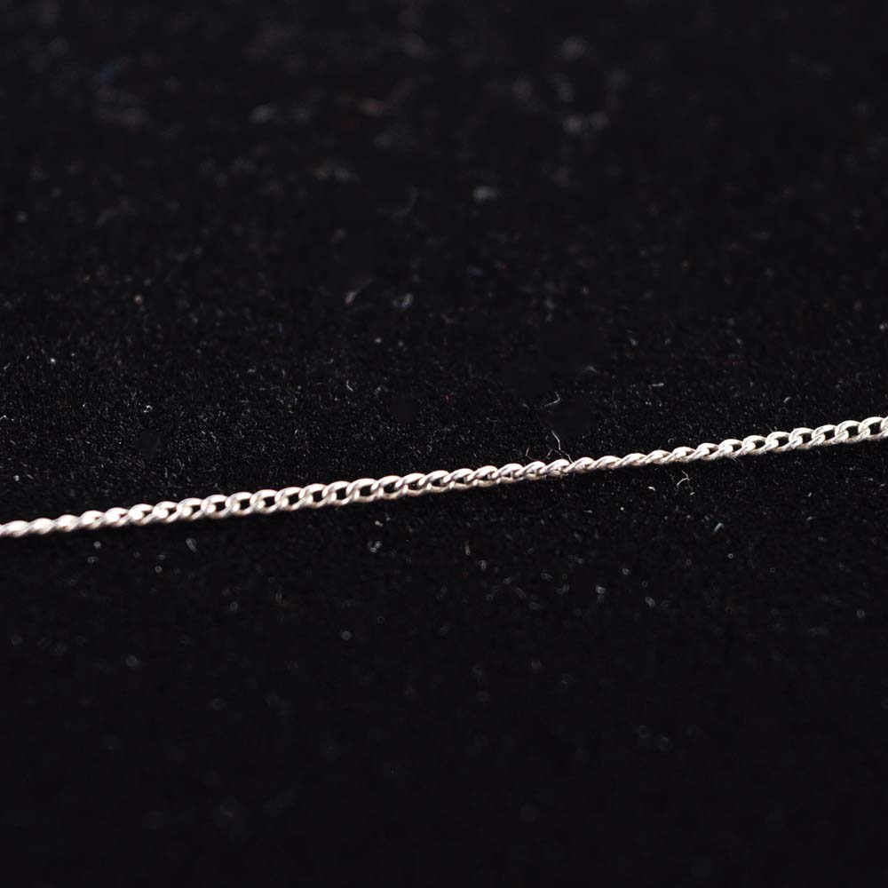 Sterling Silver and Colorless Stone Necklace