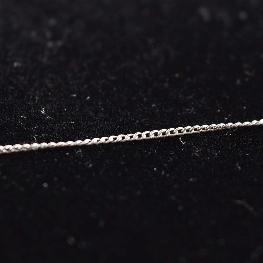 Sterling Silver and Colorless Stone Necklace