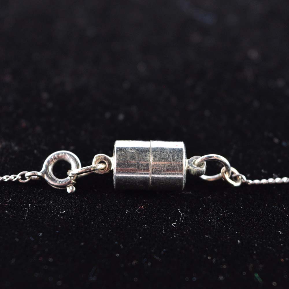 Sterling Silver and Colorless Stone Necklace