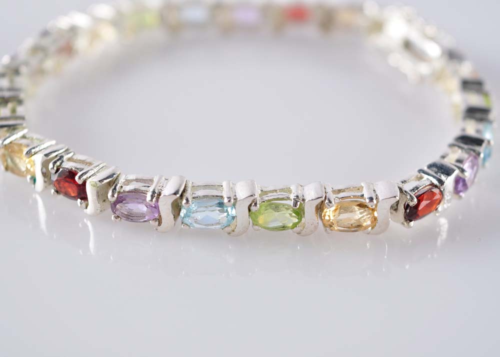 Multi-Gemstone Bracelet