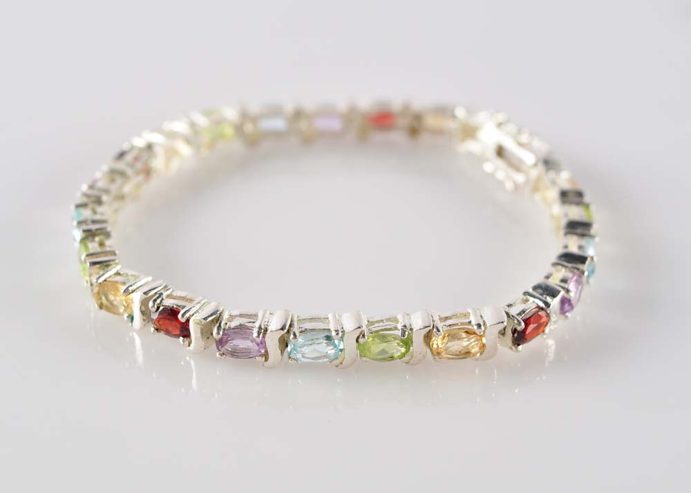 Multi-Gemstone Bracelet