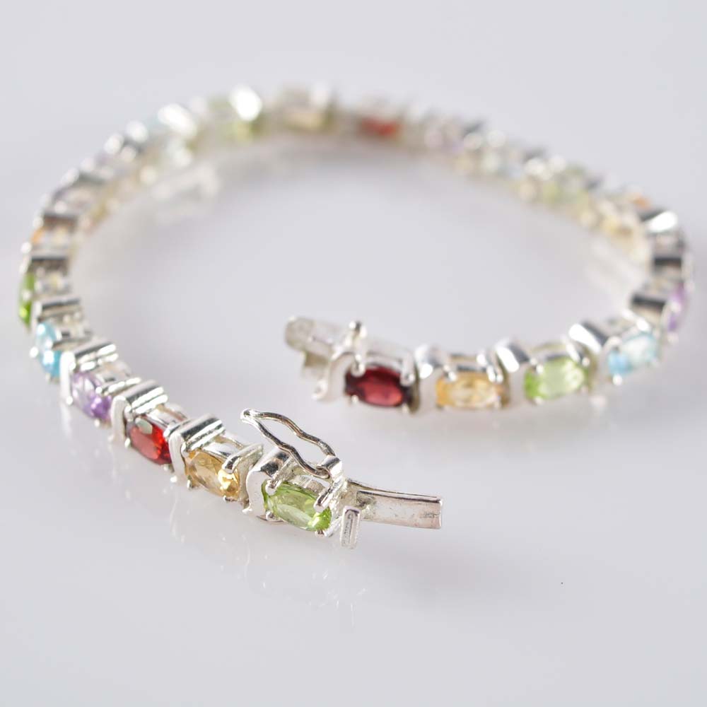 Multi-Gemstone Bracelet