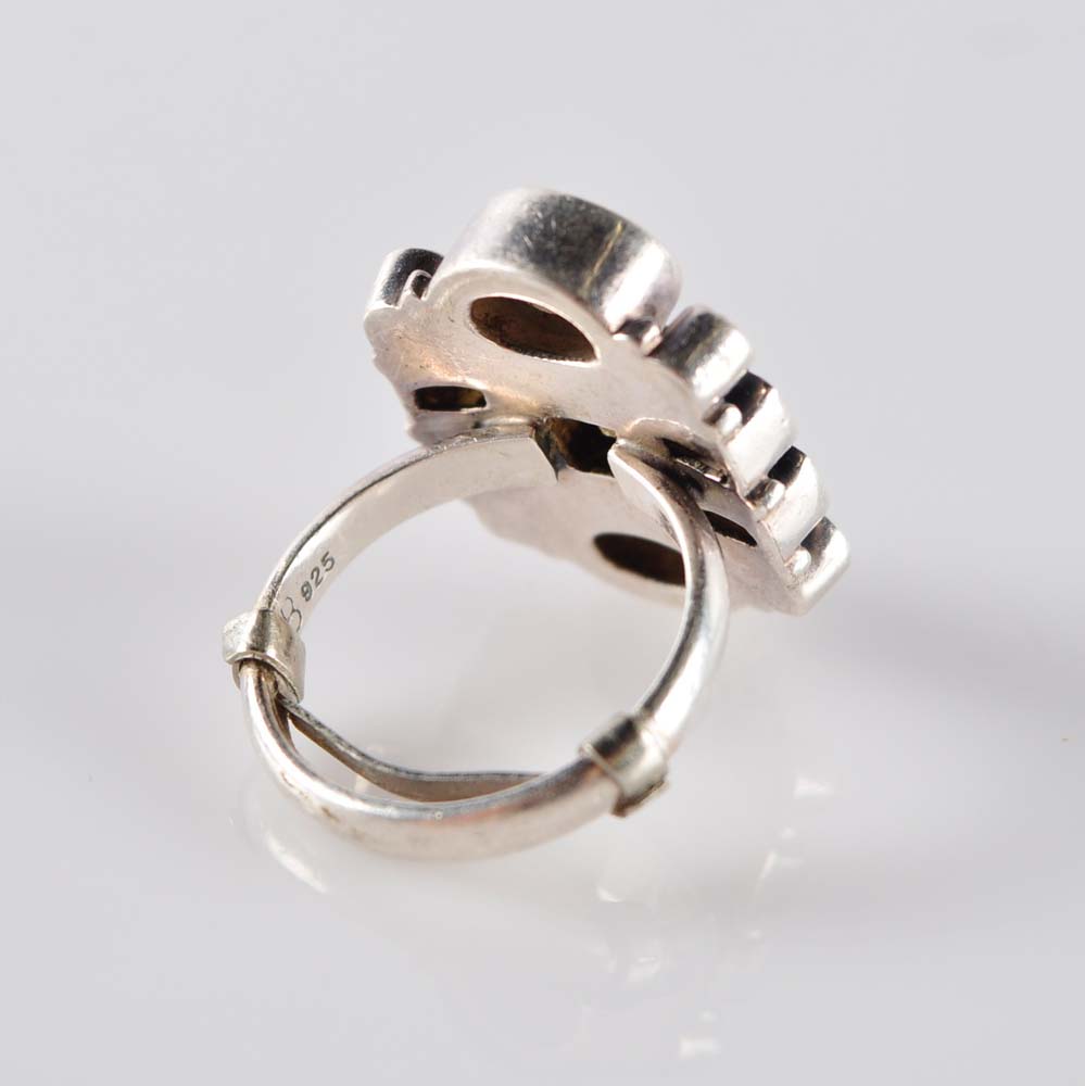 Multi-Gemstone Ring and Earring Set