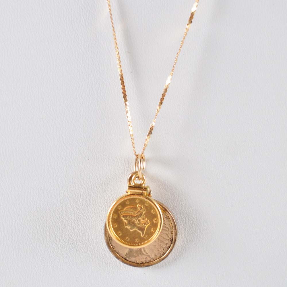 Gold Coin Necklace