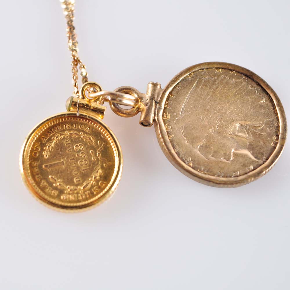 Gold Coin Necklace