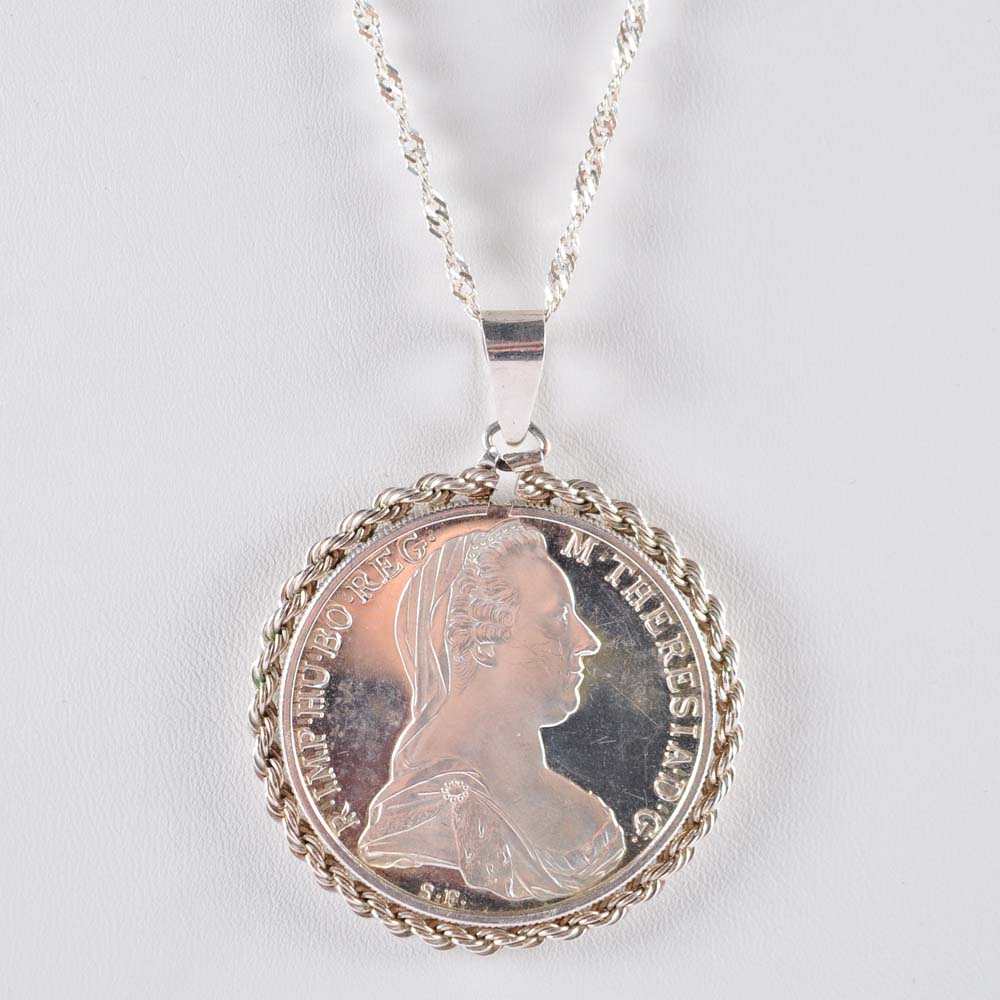 1780 (Restrike) Maria Theresa Thaler Necklace