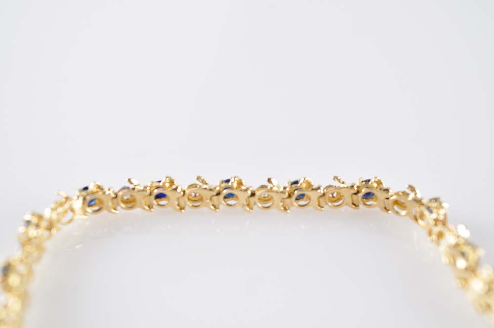 Sapphire and Diamond Bracelet