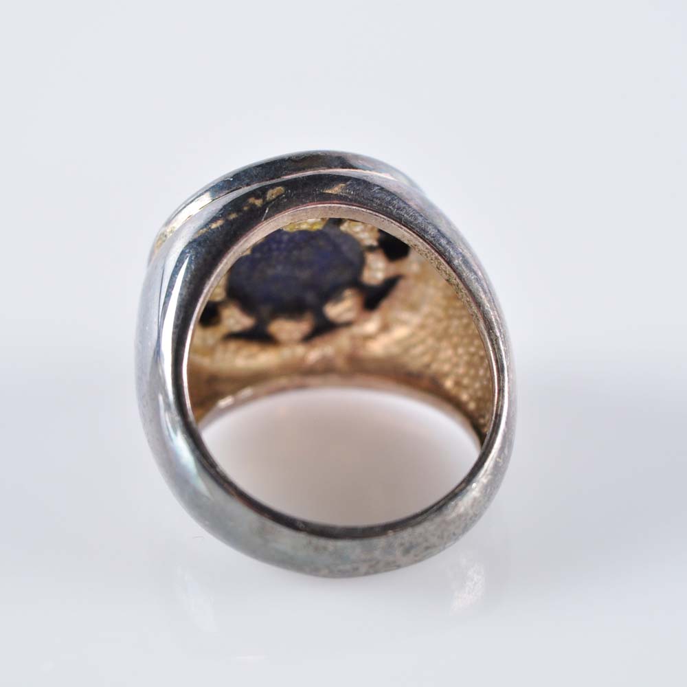 Simulated Lapis Lazuli Liquid Silver Jewelry Grouping