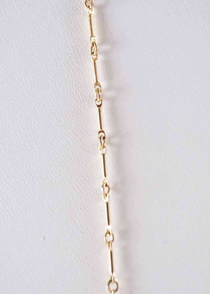 Carved Crystal and Gold-Filled Necklace