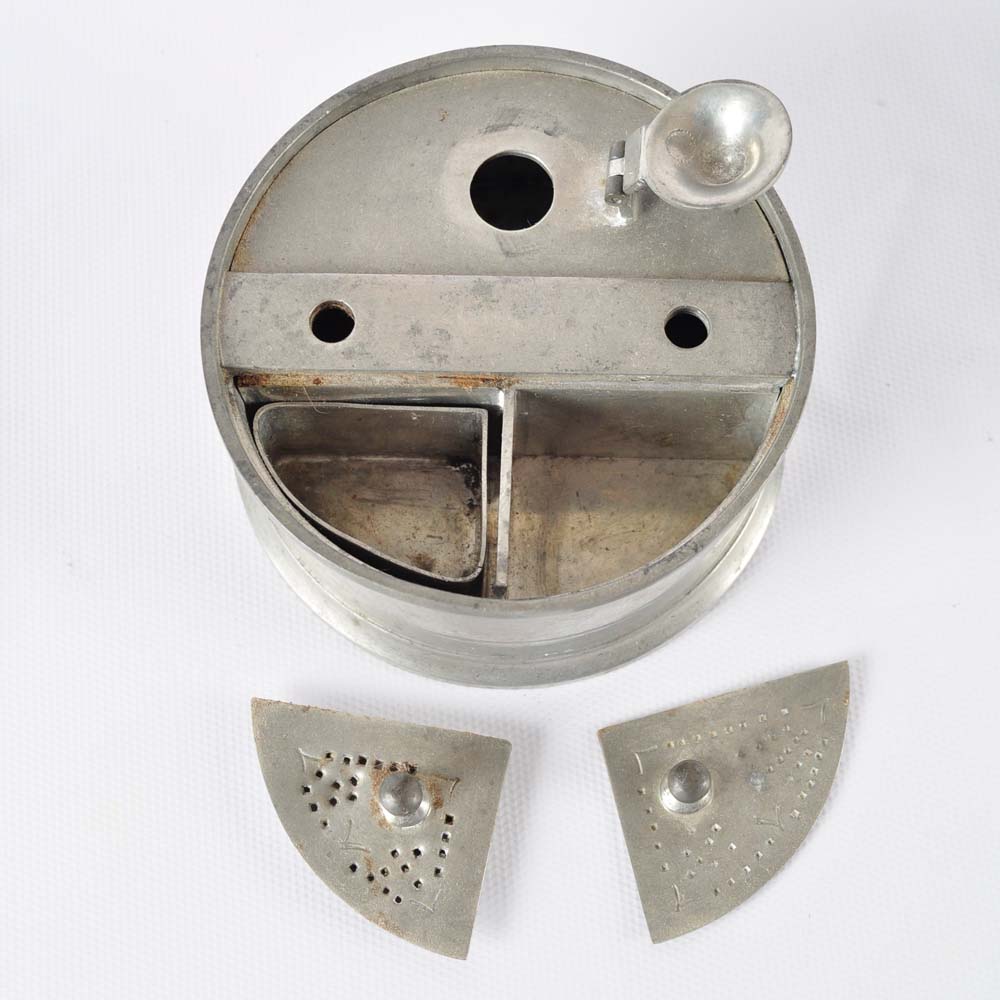 Colonial Wiliamsburg Pewter Inkwell