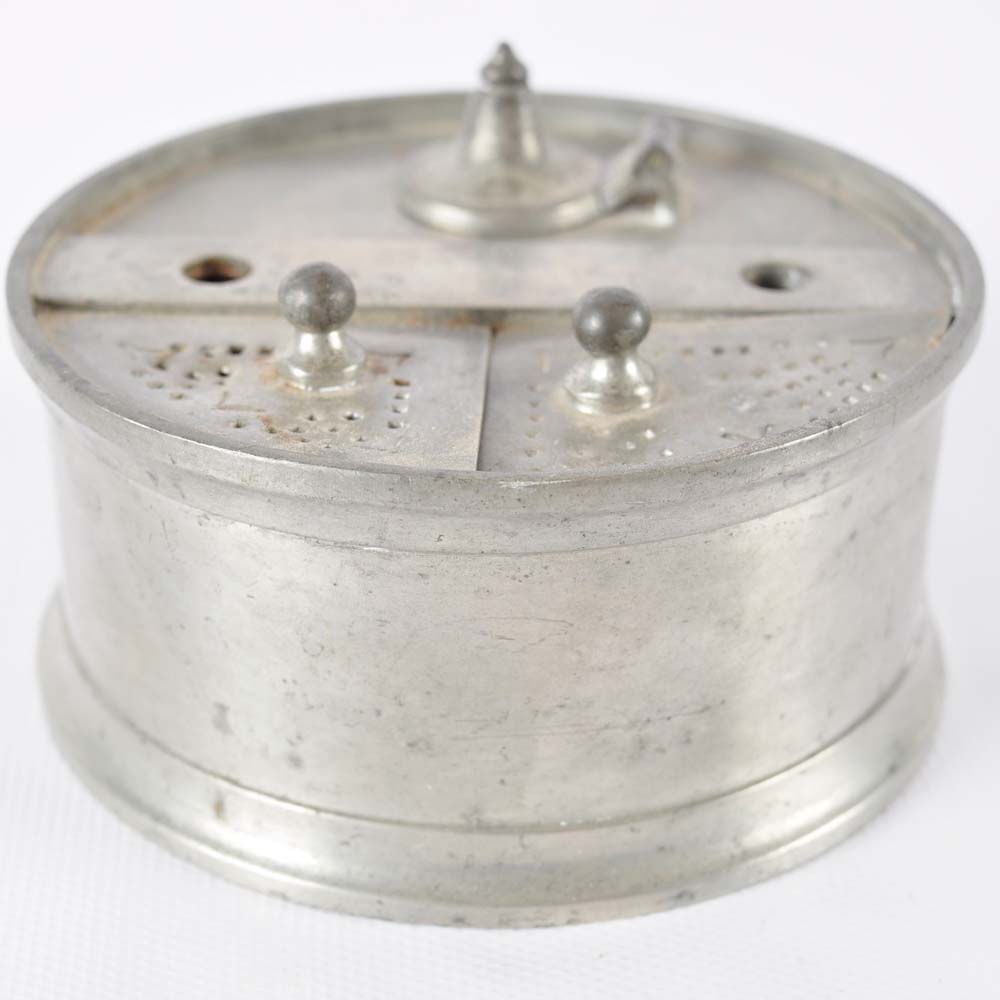 Colonial Wiliamsburg Pewter Inkwell