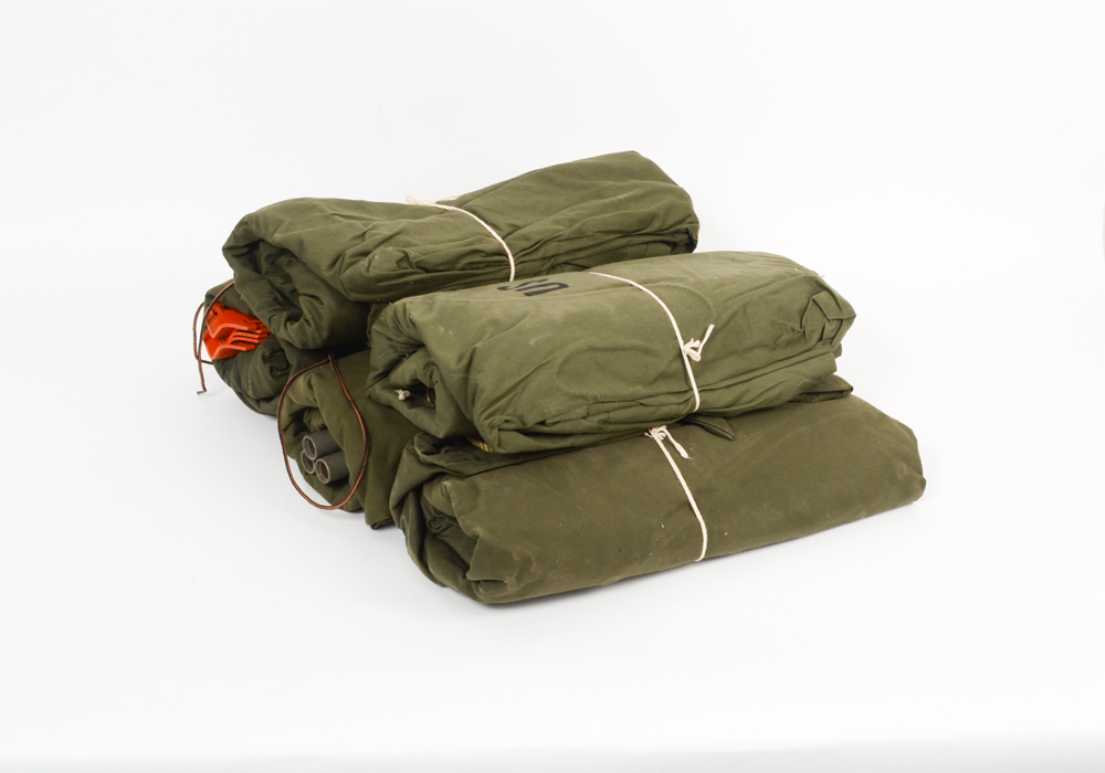 Collection of Vietnam U.S. Army Half Shelter Tents