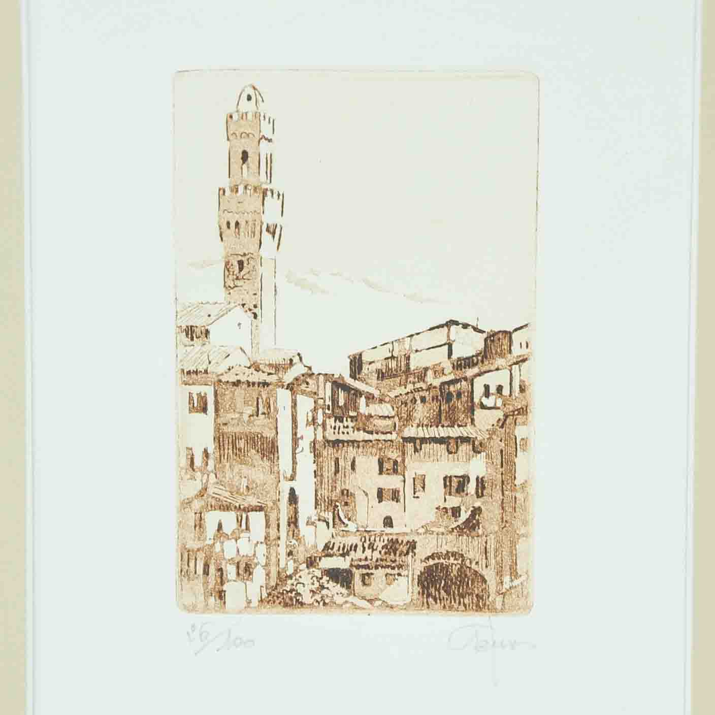 Set of Three Giorgio Ferrari Limited Edition Etchings