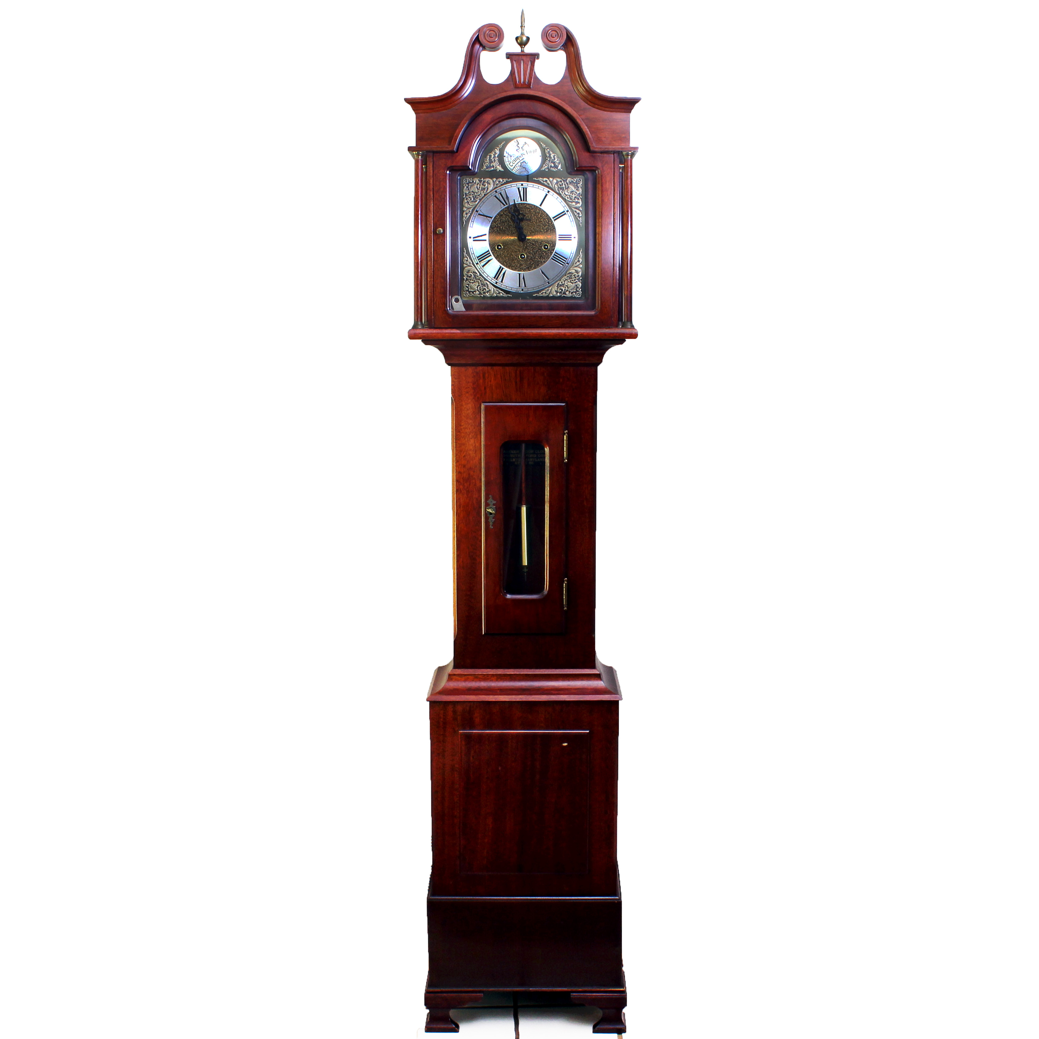 Vintage German Tempus Fugit Grandfather Clock