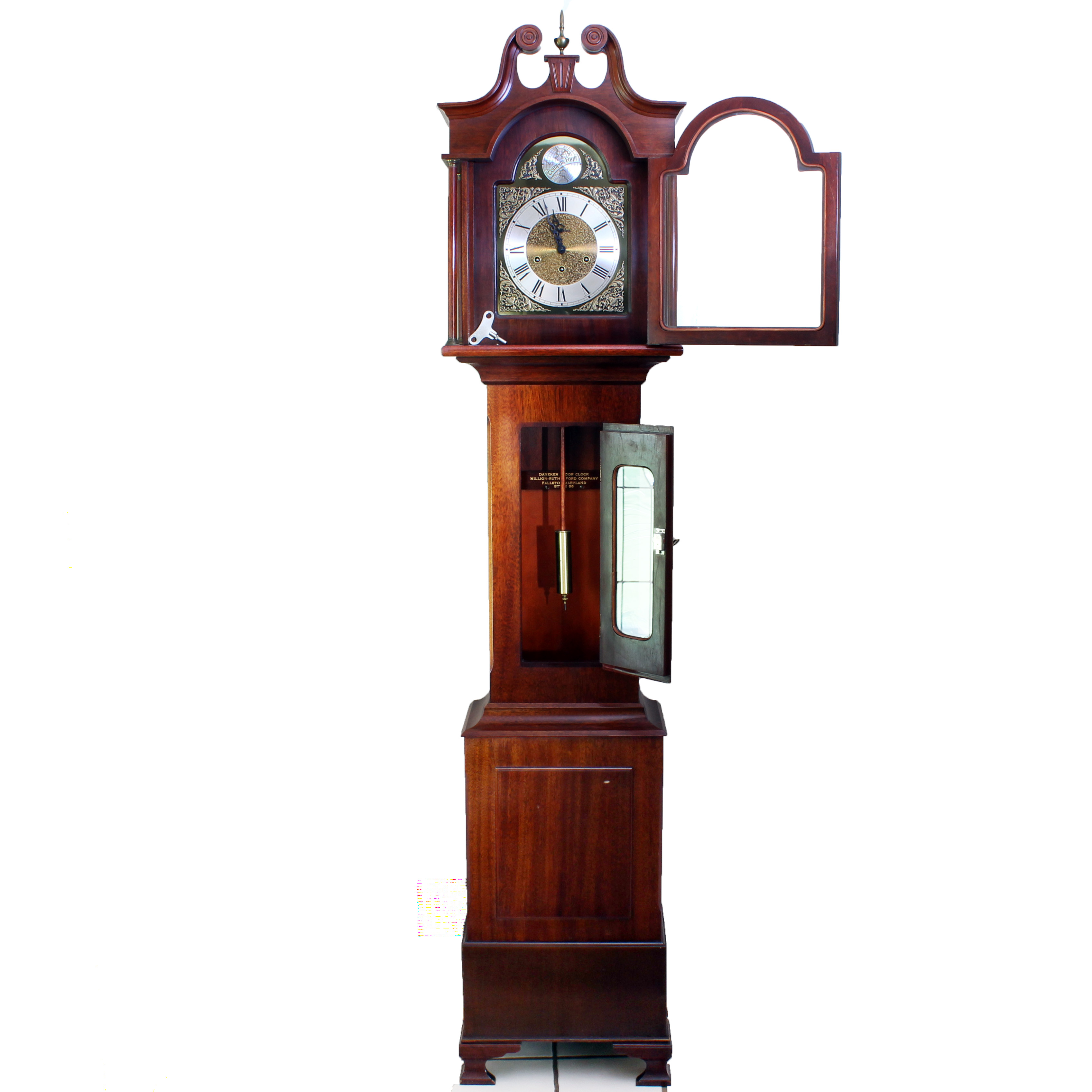 Vintage German Tempus Fugit Grandfather Clock