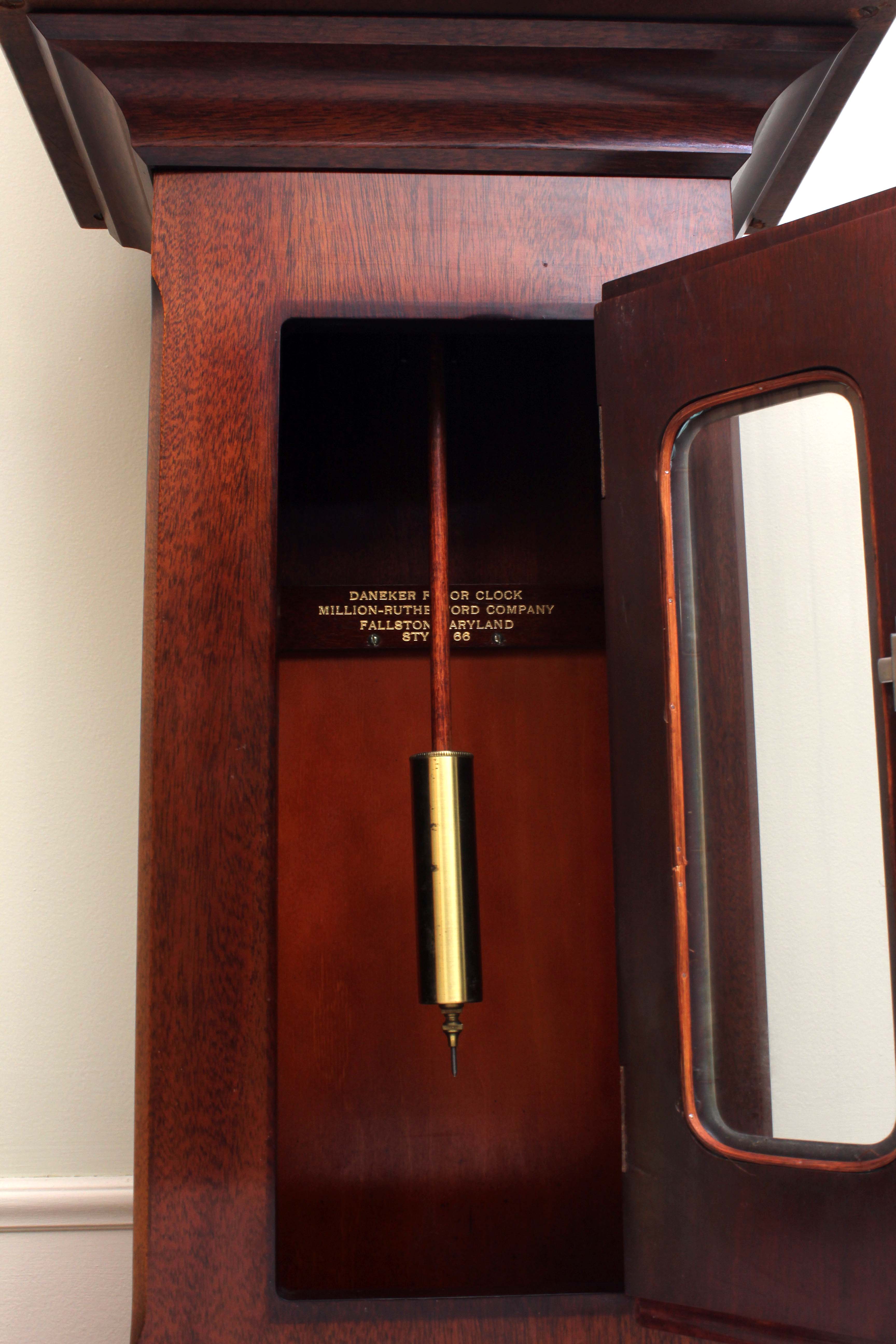 Vintage German Tempus Fugit Grandfather Clock