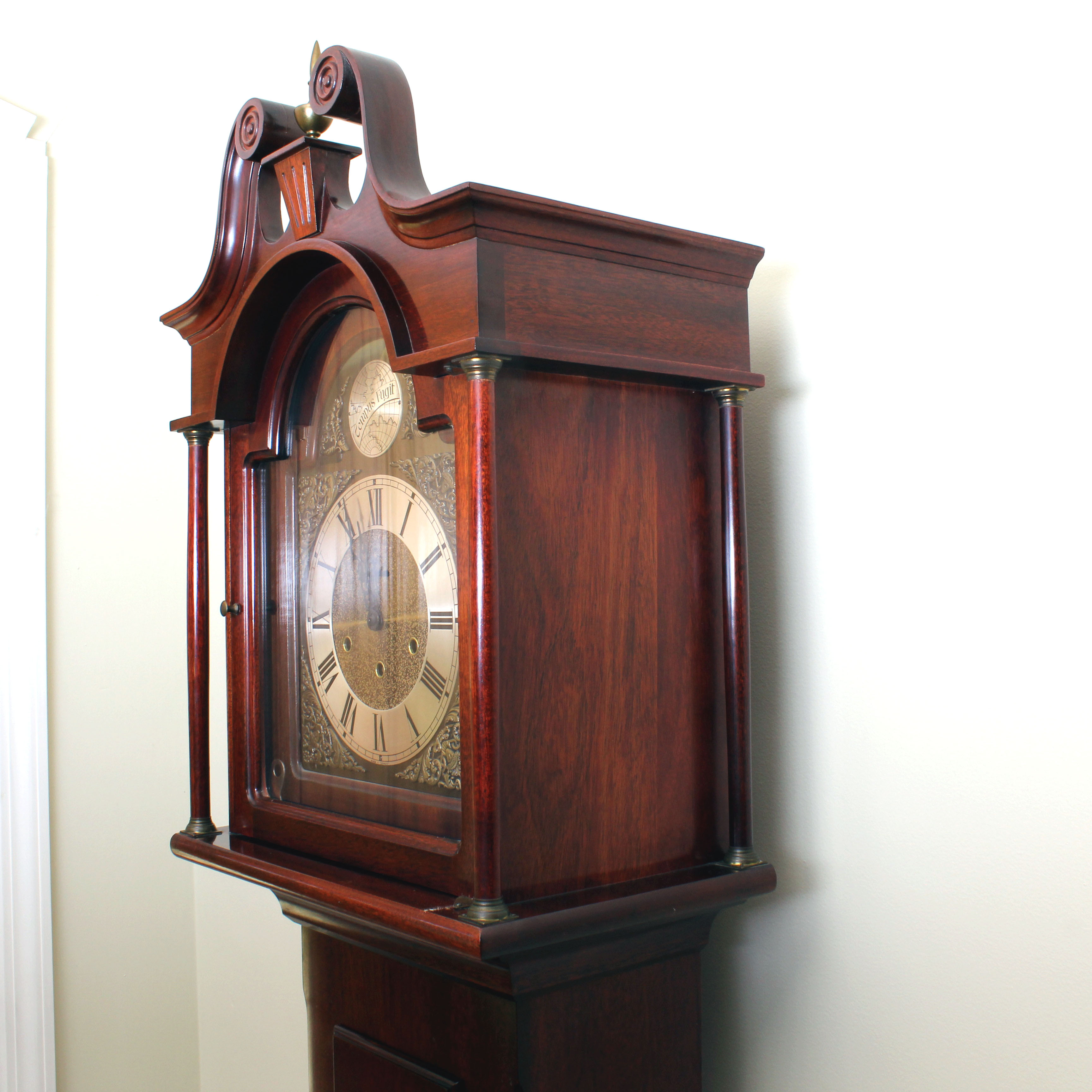 Vintage German Tempus Fugit Grandfather Clock