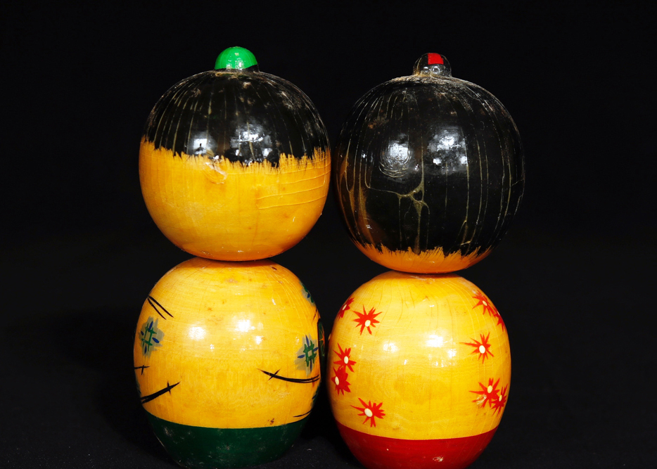 Pair of Vintage Japanese Kokeshi Dolls
