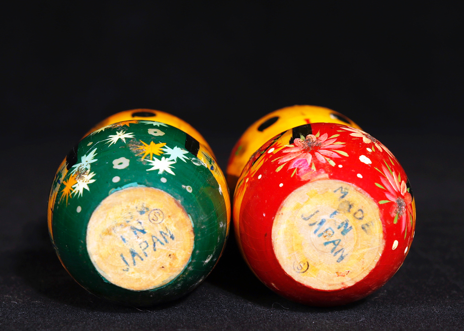Pair of Vintage Japanese Kokeshi Dolls