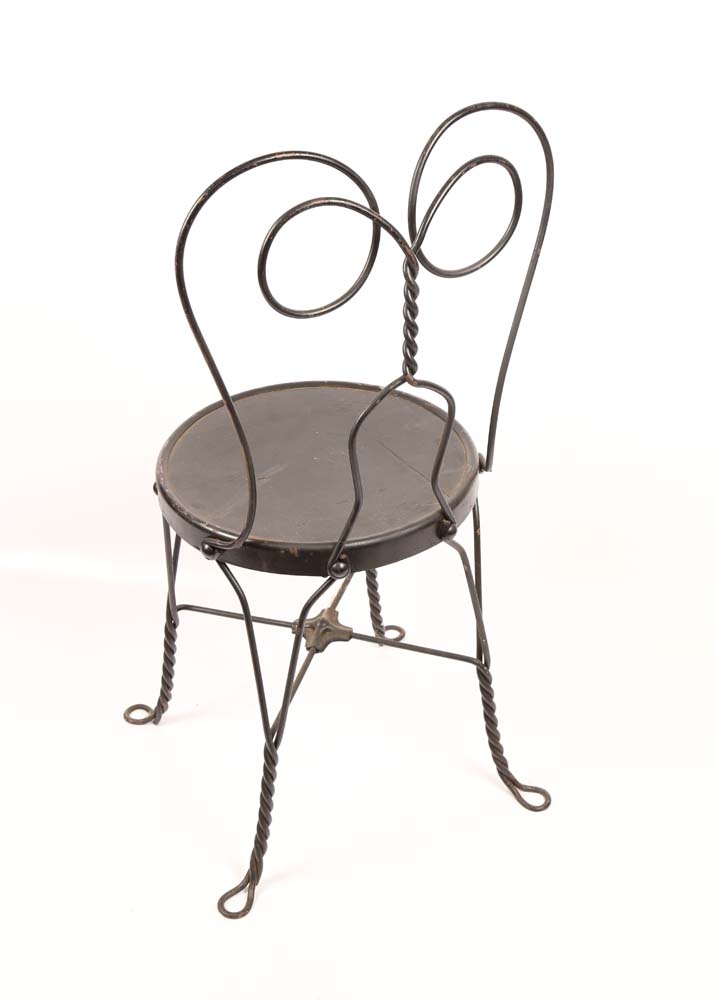 Vintage Wrought Iron Ice Cream Parlor Chairs