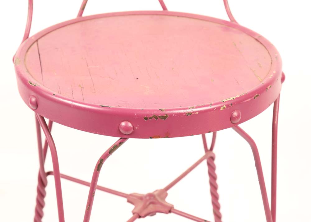 Vintage Wrought Iron Ice Cream Parlor Chairs