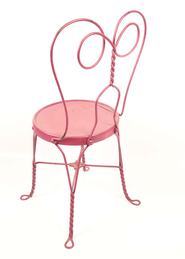 Vintage Wrought Iron Ice Cream Parlor Chairs