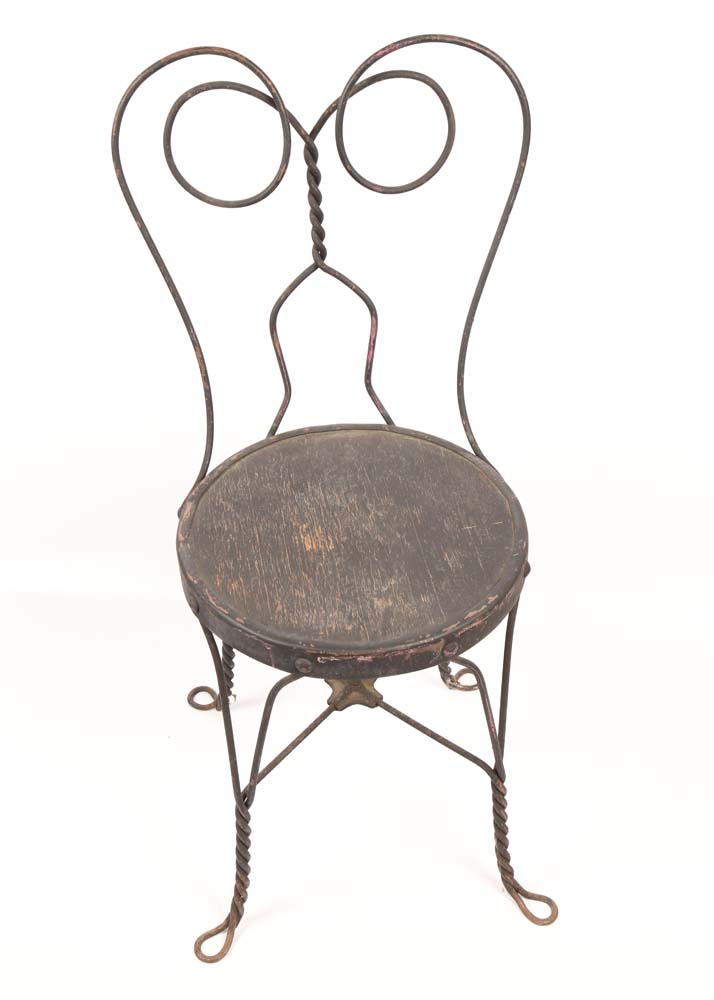 Vintage Wrought Iron Ice Cream Parlor Chairs