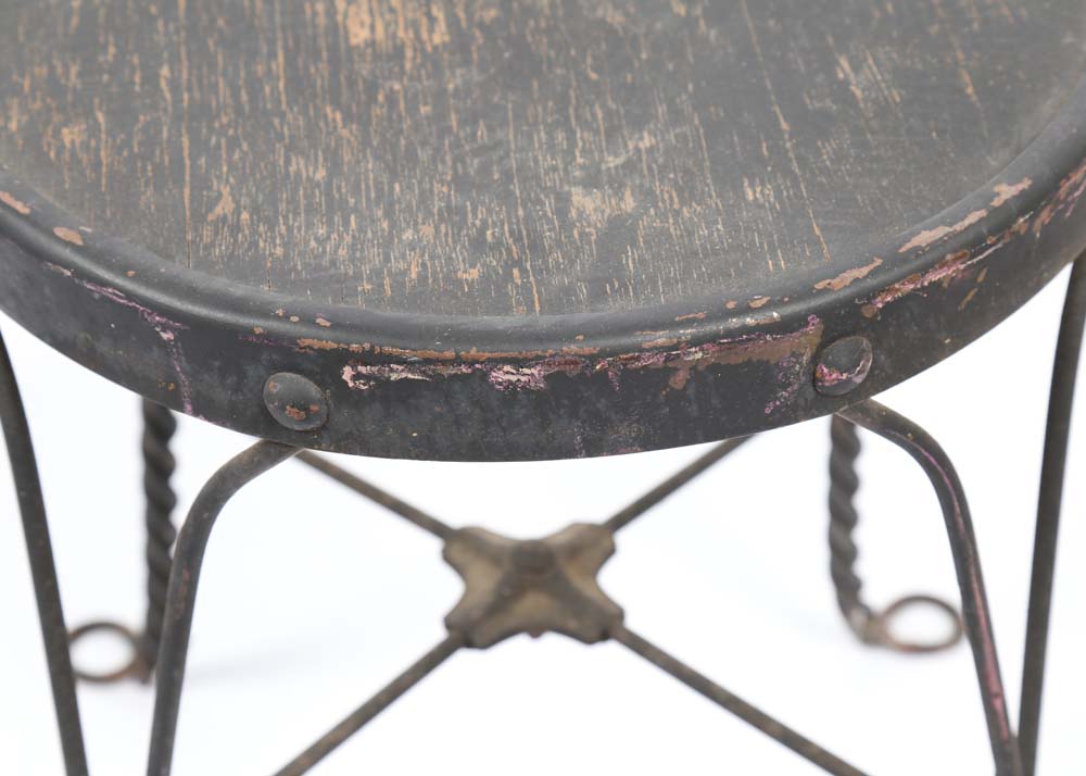 Vintage Wrought Iron Ice Cream Parlor Chairs