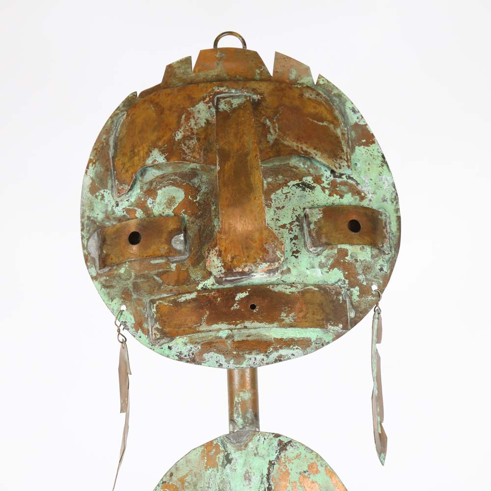 RC Thomas Signed Copper Sculpture