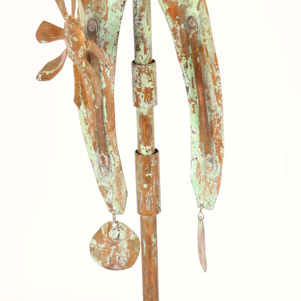 RC Thomas Signed Copper Sculpture