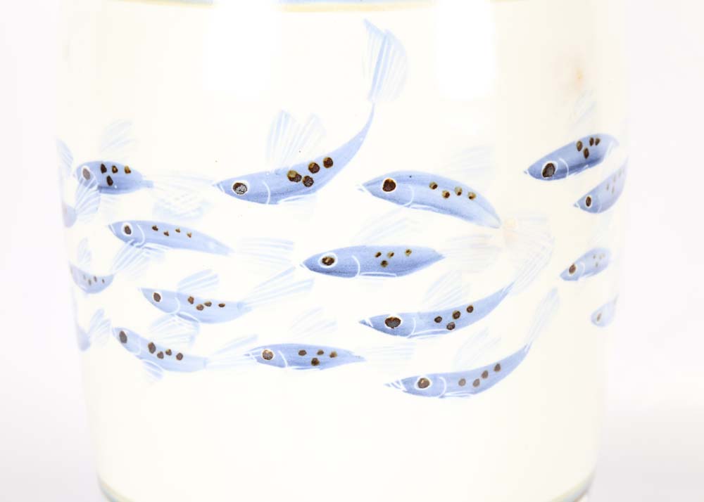 Blue and White Pottery Lamp