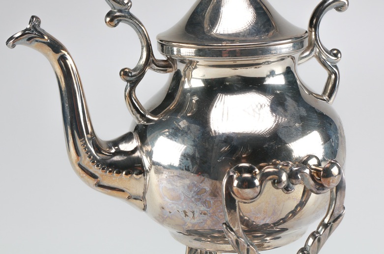 Silver on Copper Tip Teapot Burner Stand