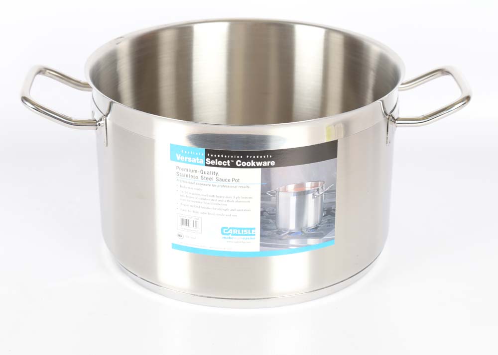 Carlisle Stainless Steel 10 Quart Sauce Pot