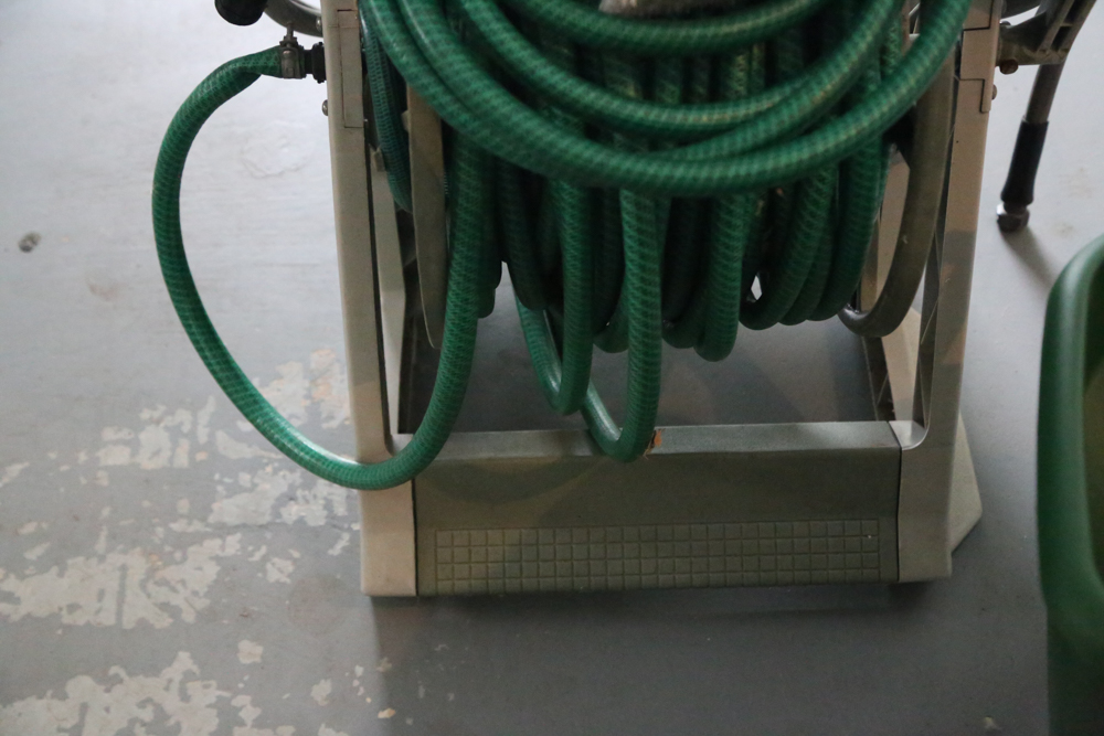 Garden Hoses and Scotts Deluxe Spreader