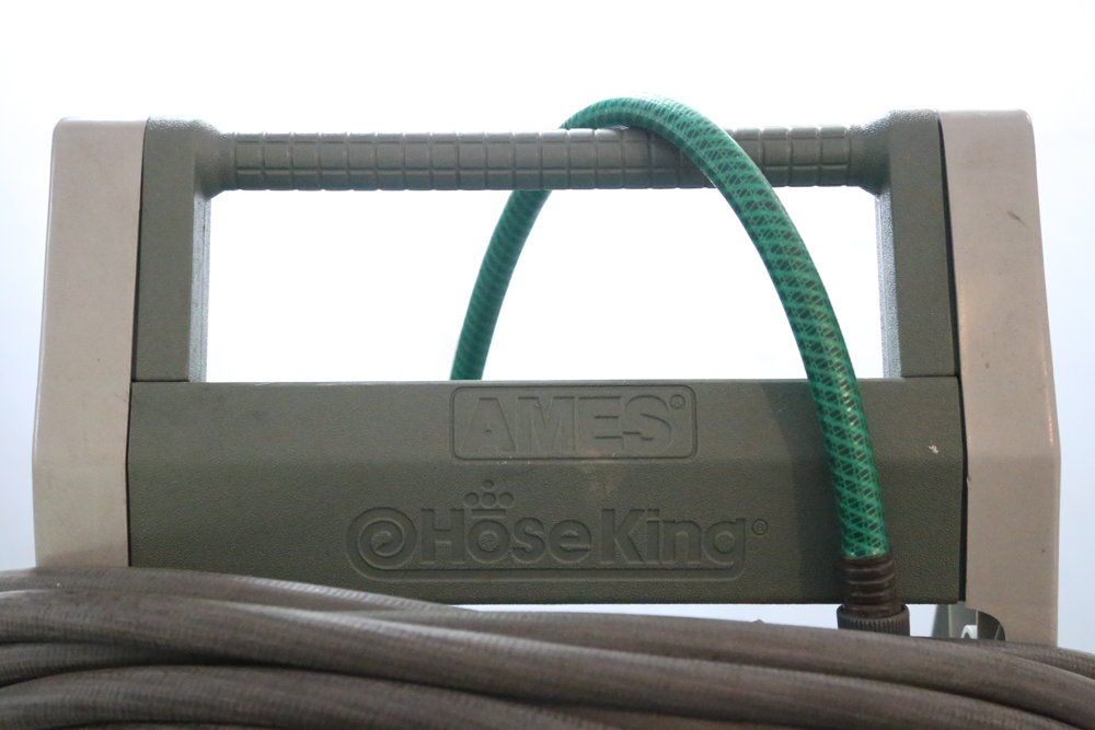 Garden Hoses and Scotts Deluxe Spreader
