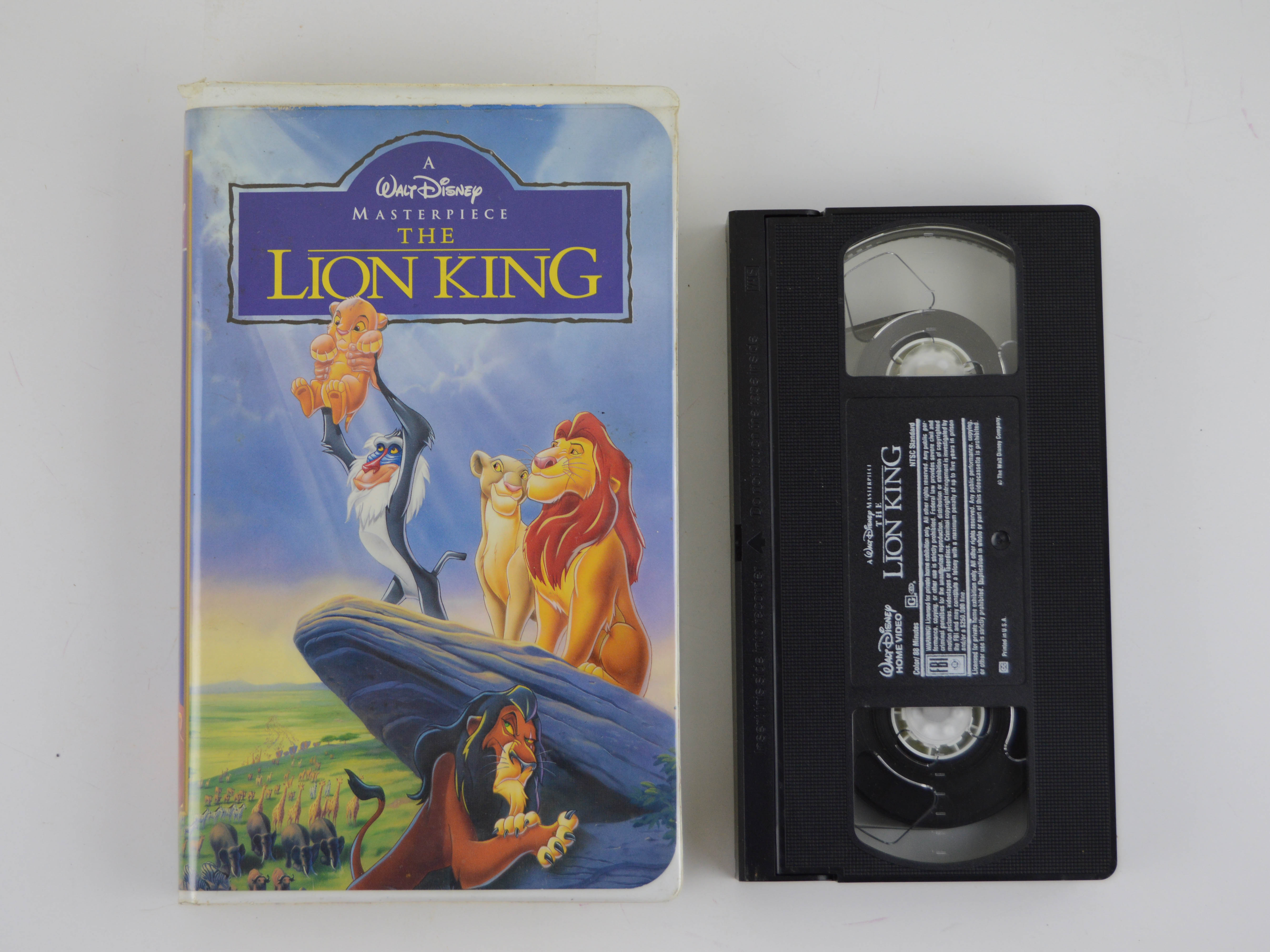 Collection of Vintage Disney Black Diamond VHS Tapes