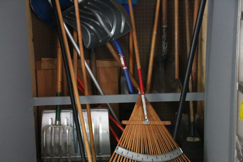 Rakes, Shovels, and Gardening Tools