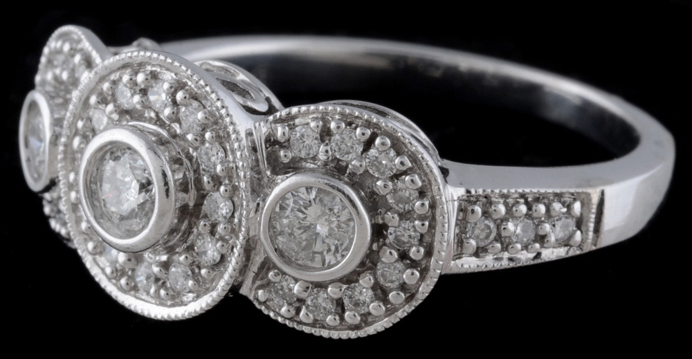 Keepsake 14K White Gold Diamond Ring