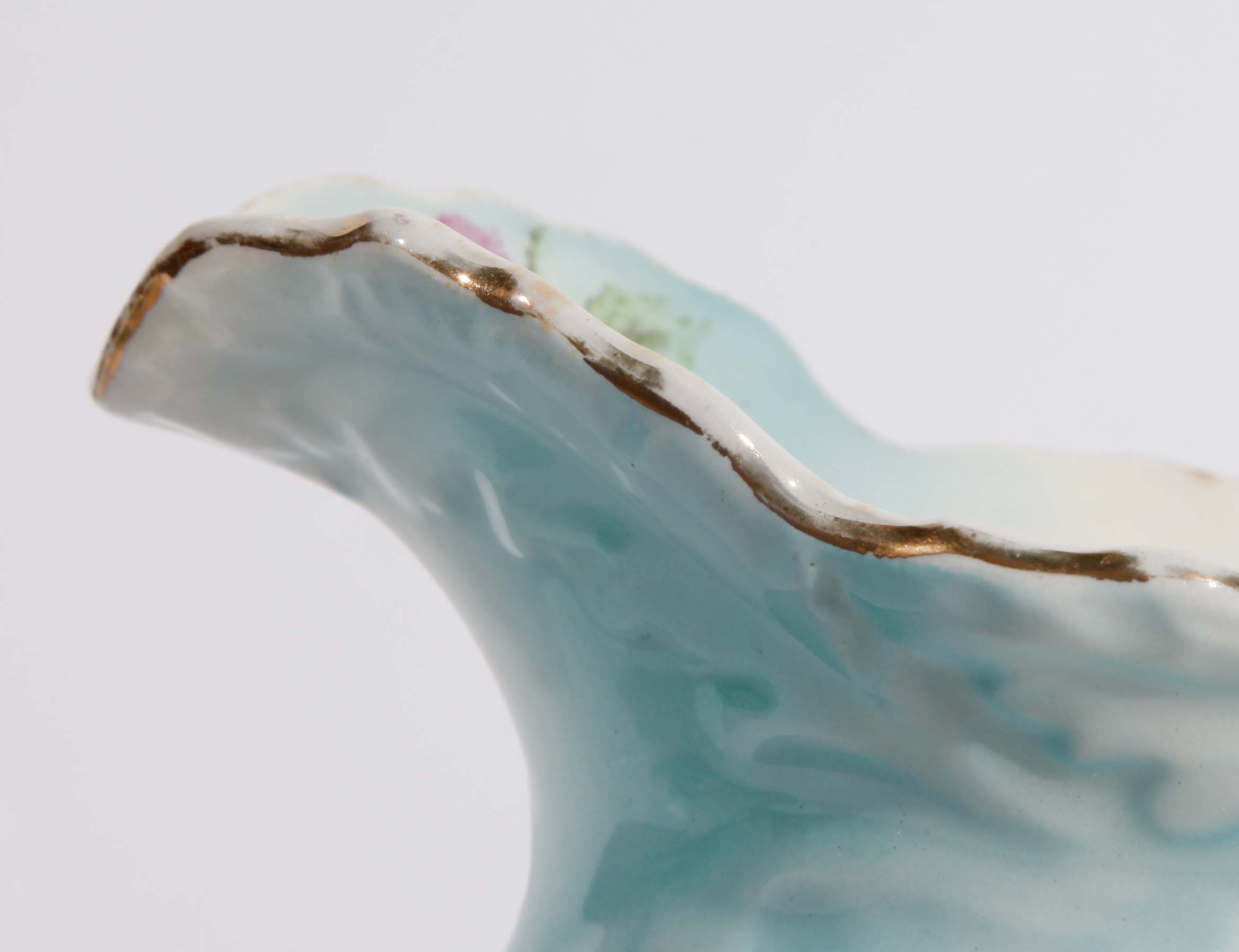 Grouping of Floral and Pastel Saucer and Pitchers