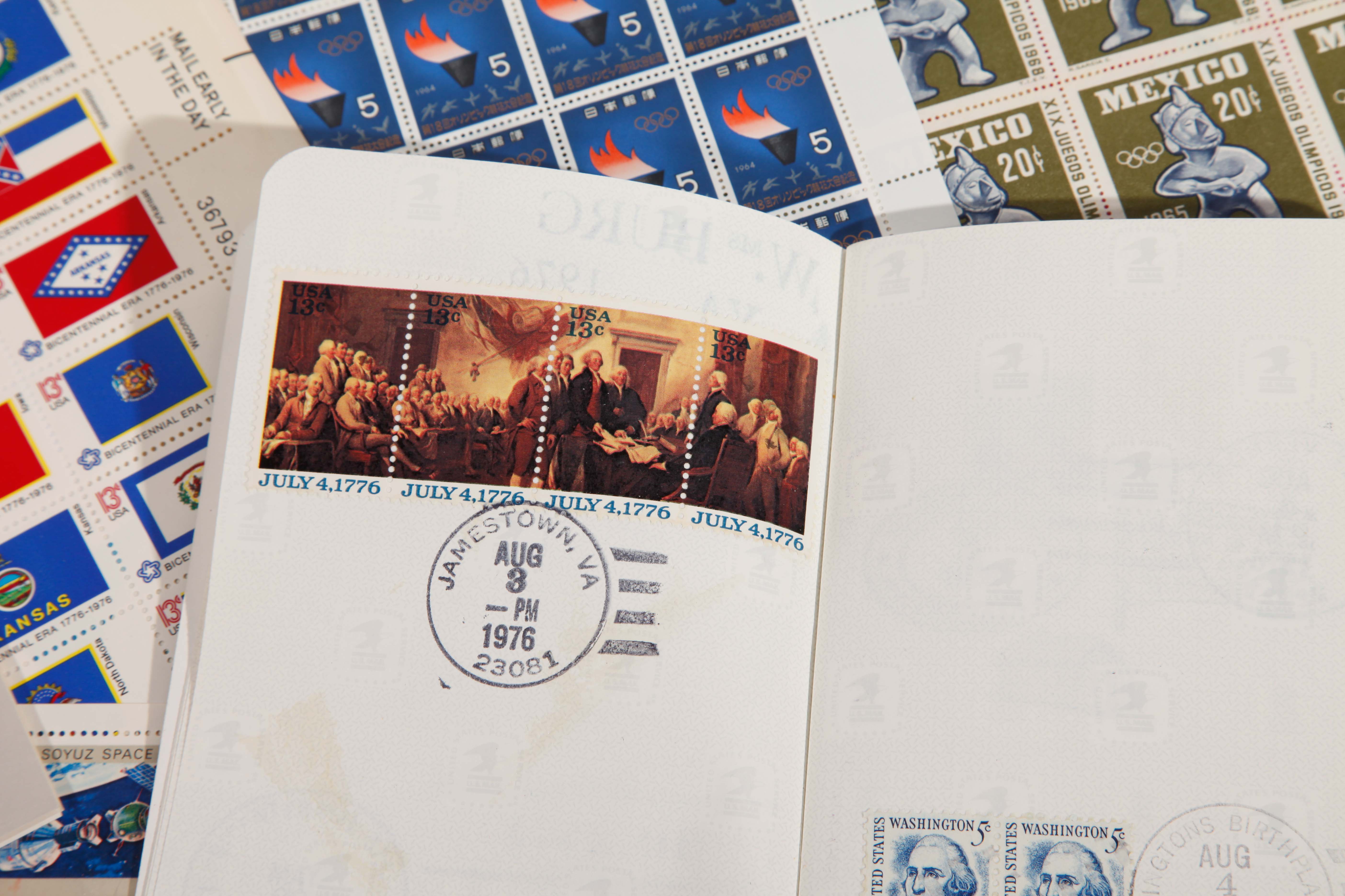 Collection of Vintage Bicentennial Stamps