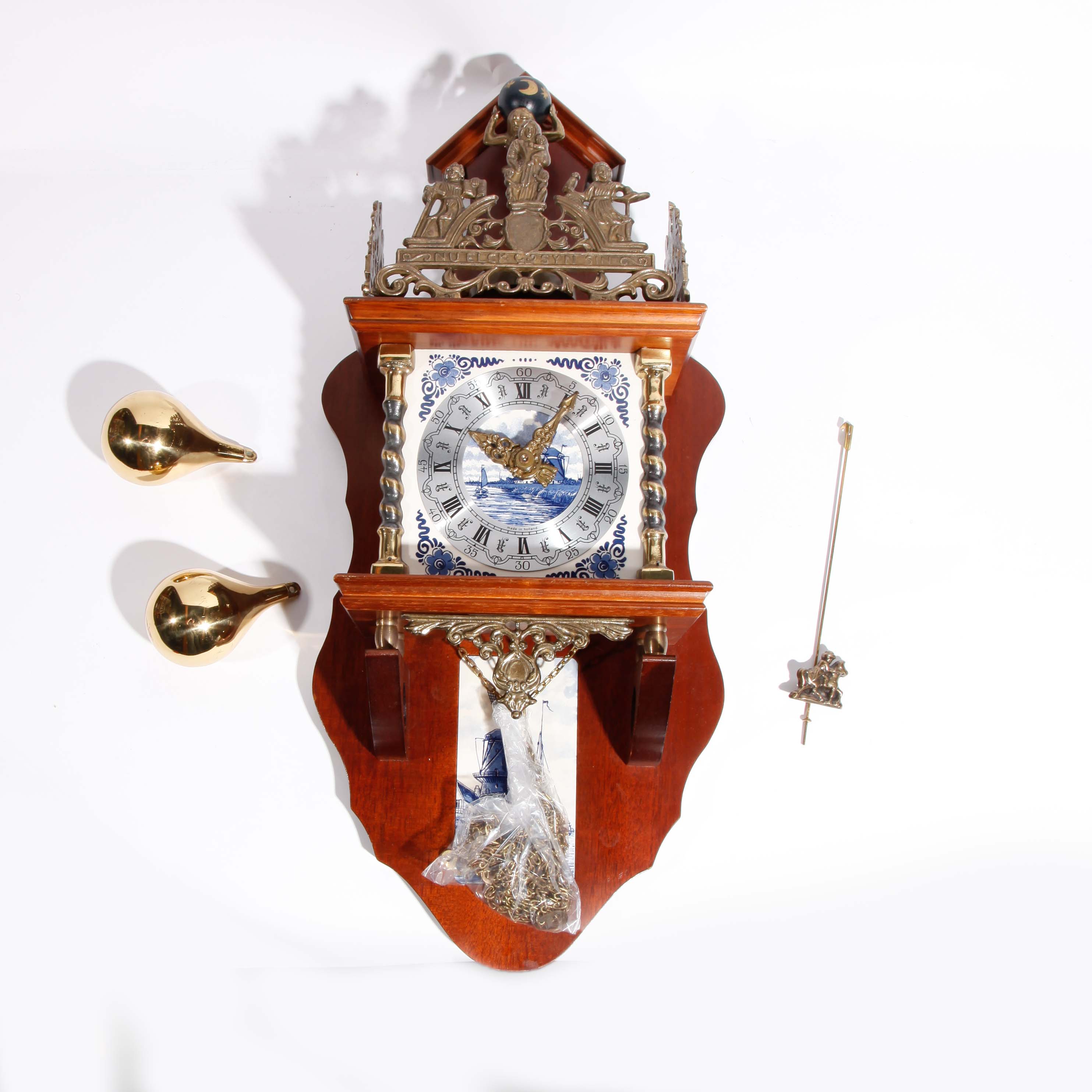 Walnut Dutch Wall Clock