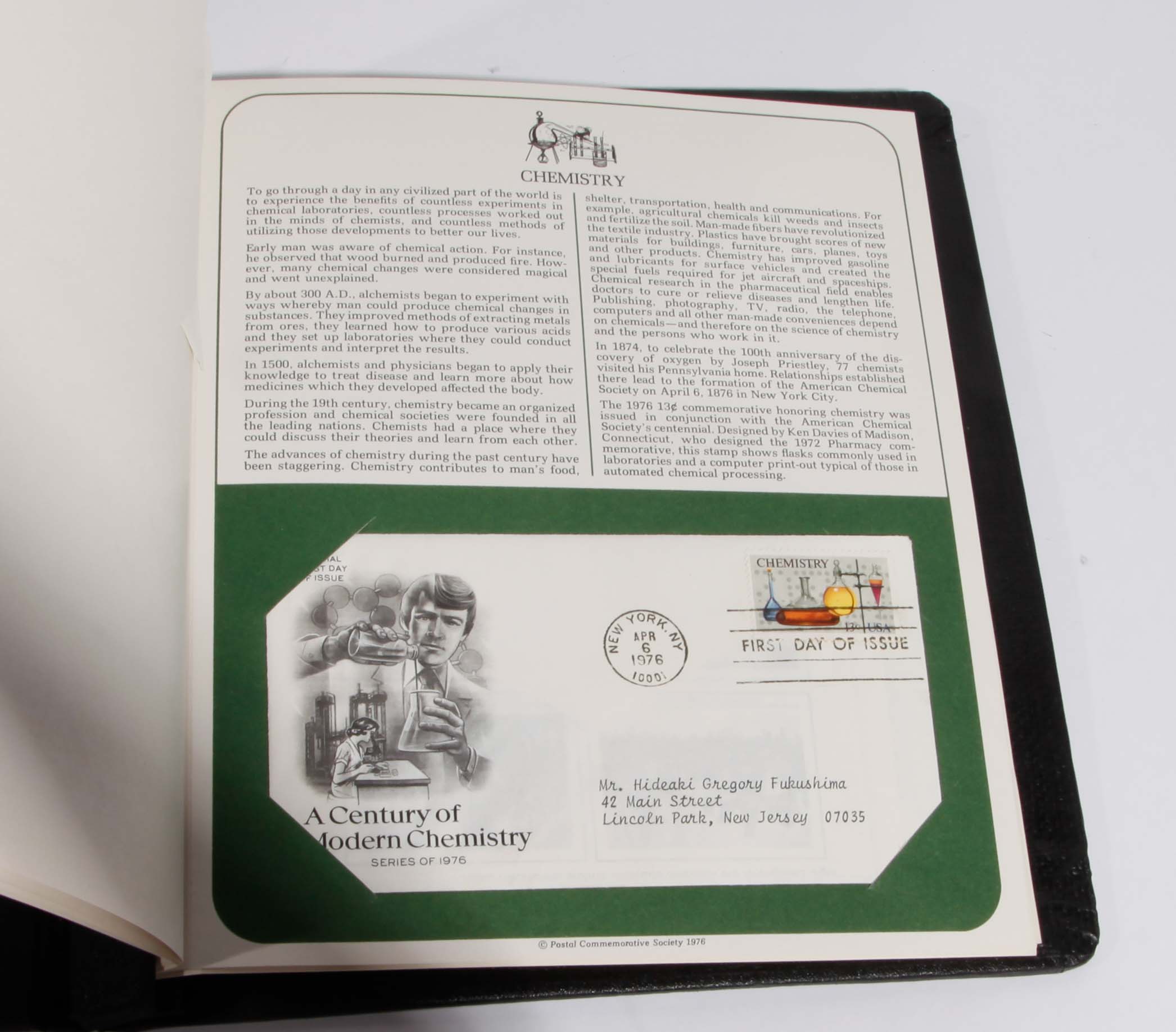 Postal Commemorative Society U.S. First Day Covers and Special Covers Stamp Book