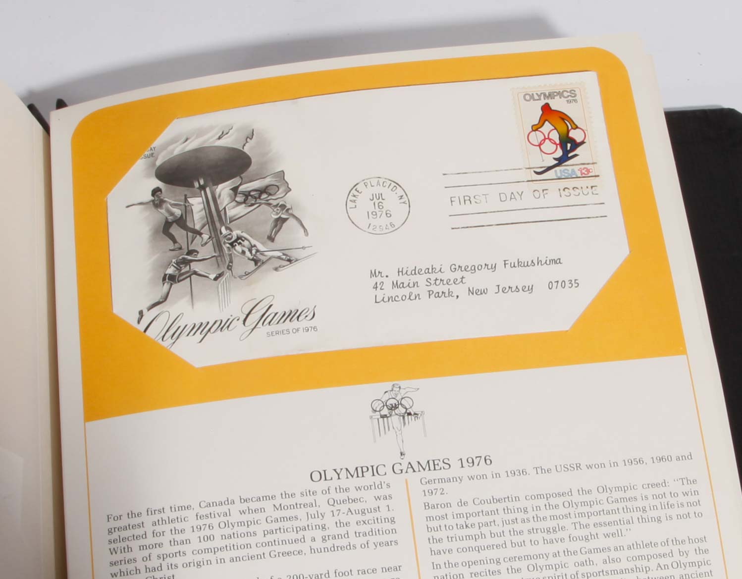 Postal Commemorative Society U.S. First Day Covers and Special Covers Stamp Book