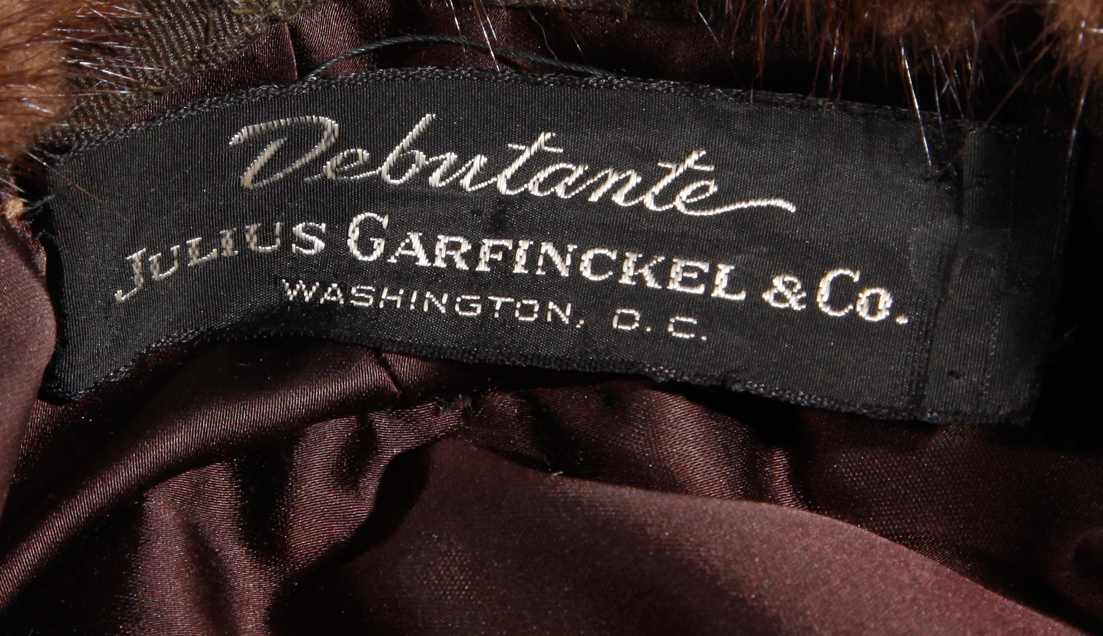 Collection of Two Fur Hats by Julius Garfinckel Co.