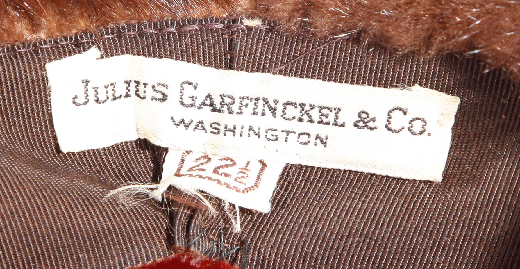 Collection of Two Fur Hats by Julius Garfinckel Co.