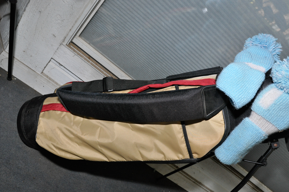 Set of Vintage Golf Clubs, Bags, and Equipment