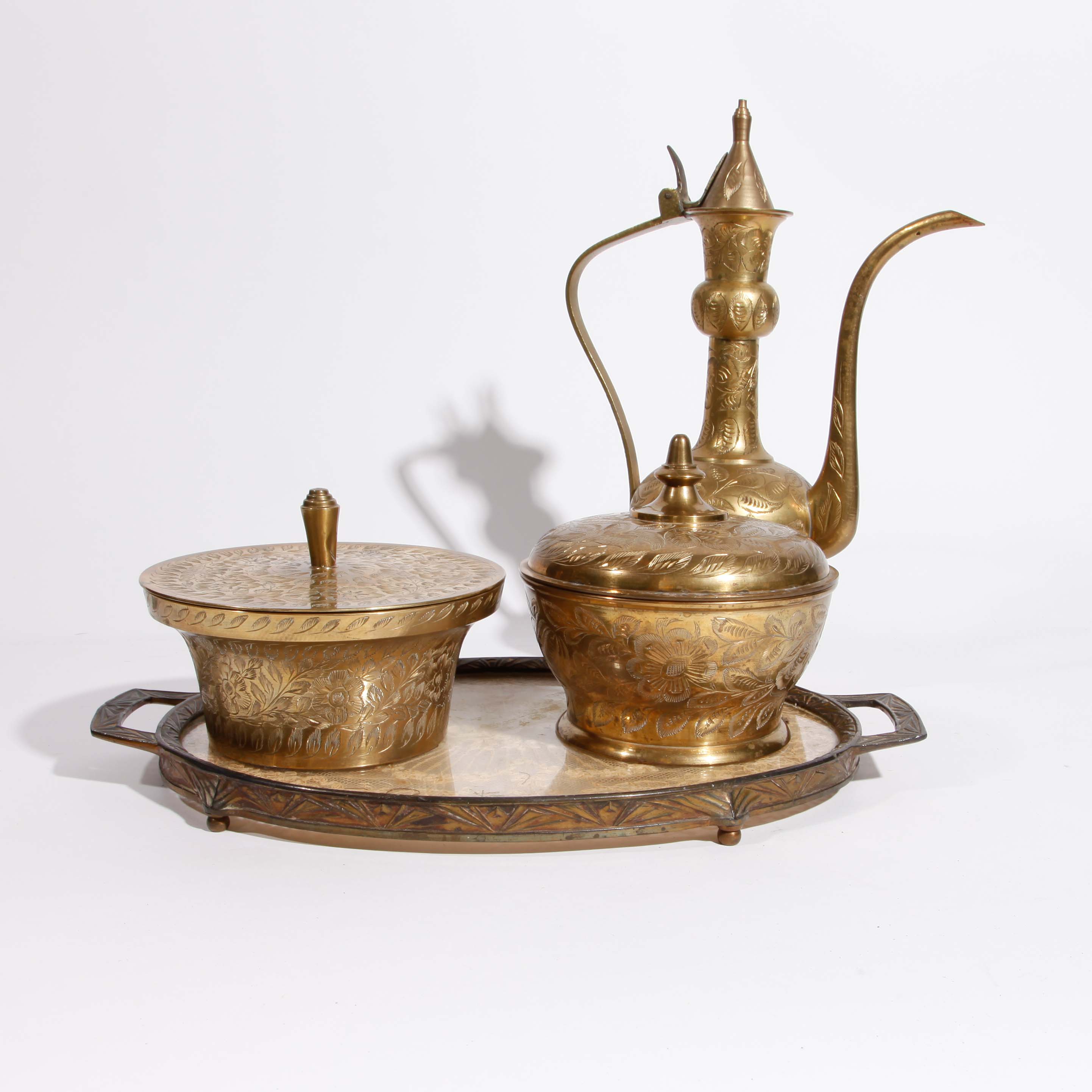Collection of Indian Brass Tableware