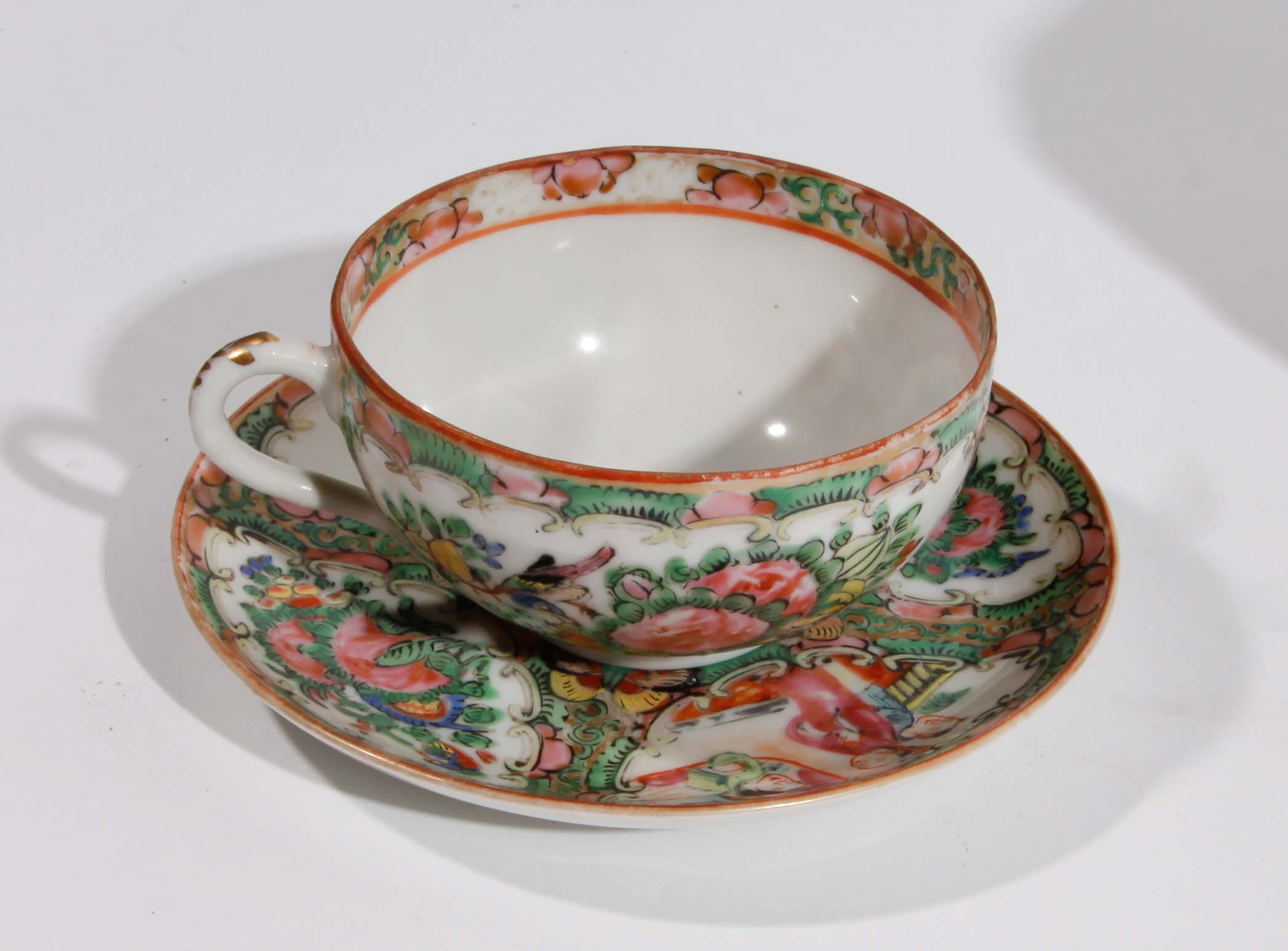 Collection of Teacups and Plates, French and German