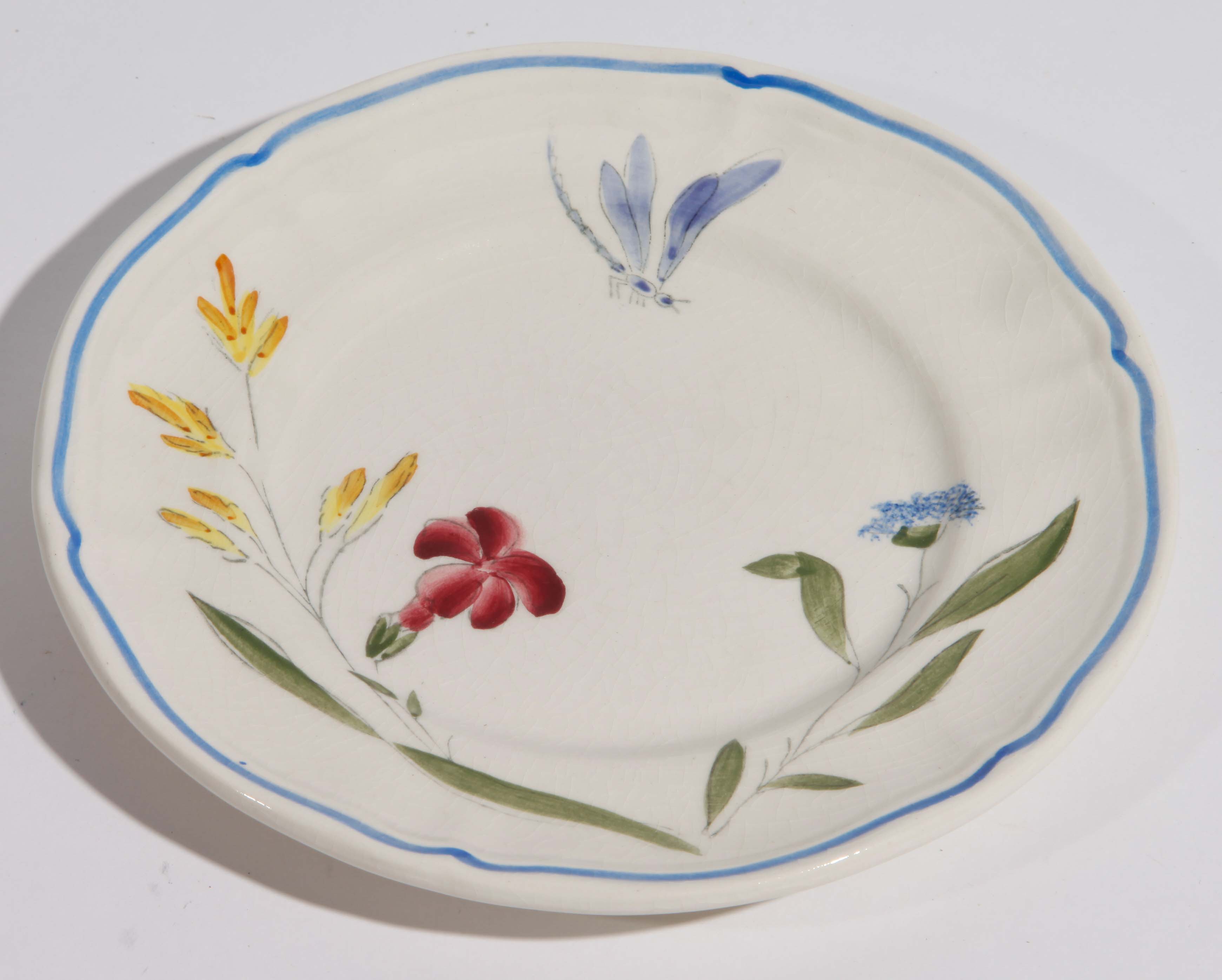 Collection of Teacups and Plates, French and German