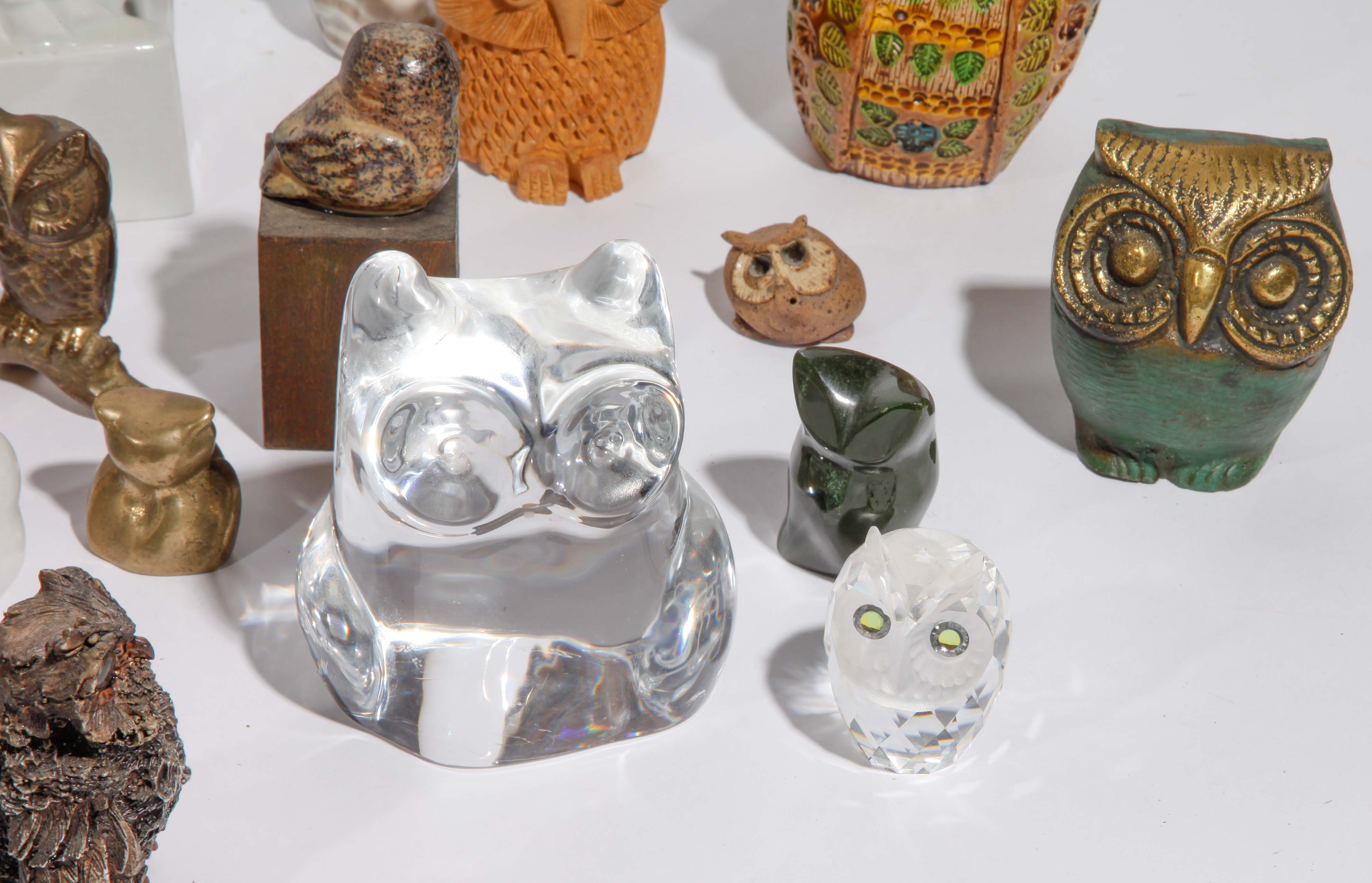 Large Grouping of Decorative Owls